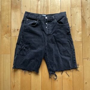 AGOLDE Ira Mid Rise Loose Denim Shorts